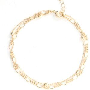 NWOT Dannijo Limited Edition Double Gold Ankle Bracelet